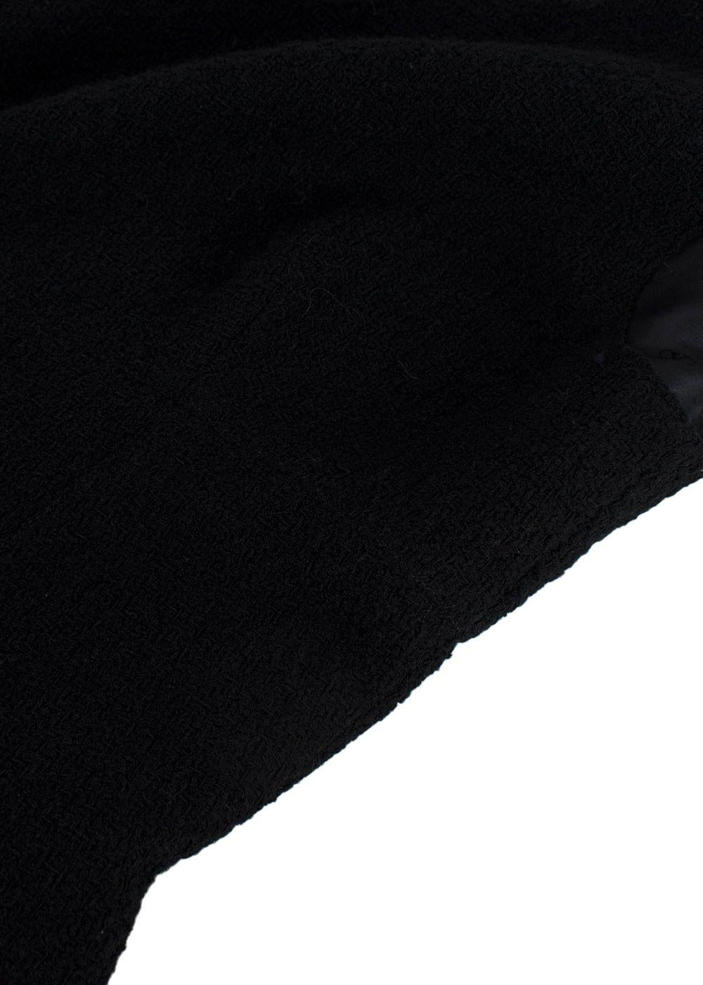 Valentino Black Boucle Midi Dress
