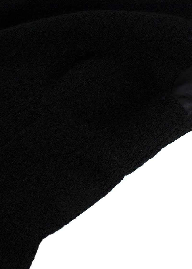 Valentino Black Boucle Midi Dress
