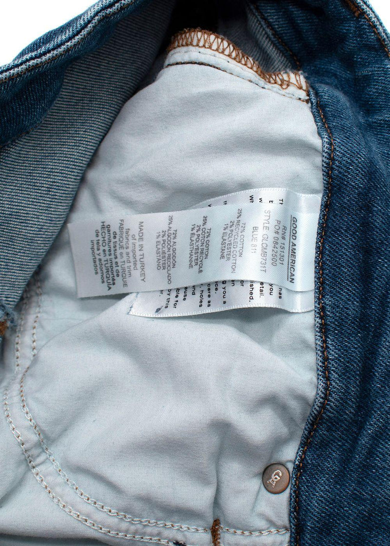 Good American Blue Bootleg Jeans
