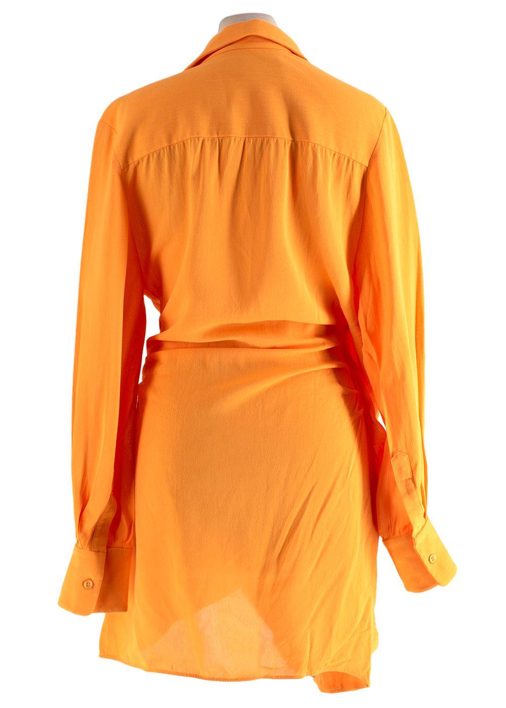 Jacquemus Orange Le Splash Mini Dress