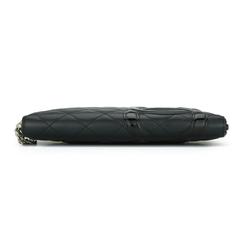Chanel Black Cambon Zip-around Wallet