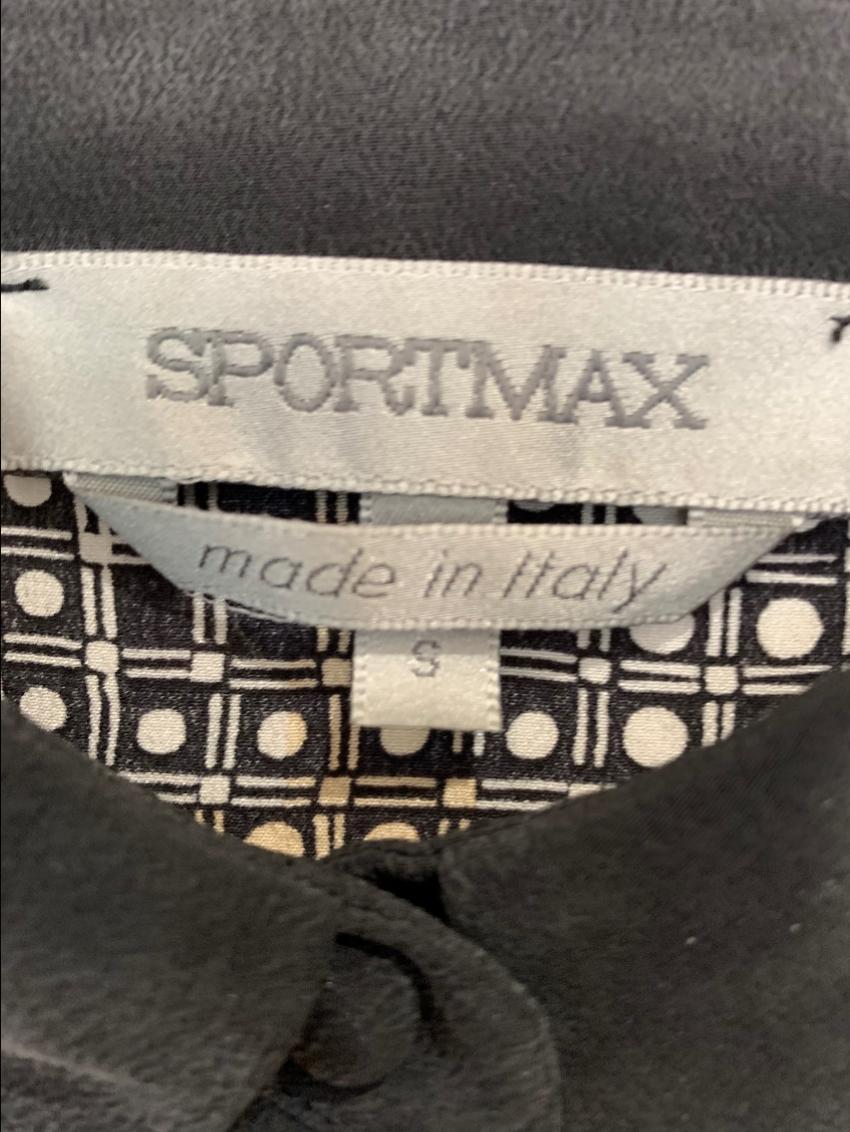 Sportmax Silk Multi-Print Shirt Dress