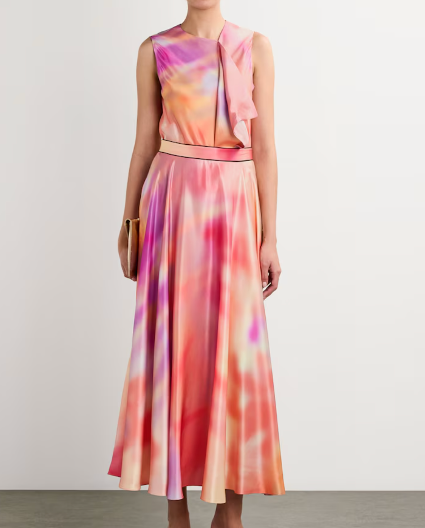 Roksanda Satin Ameera Midi Skirt