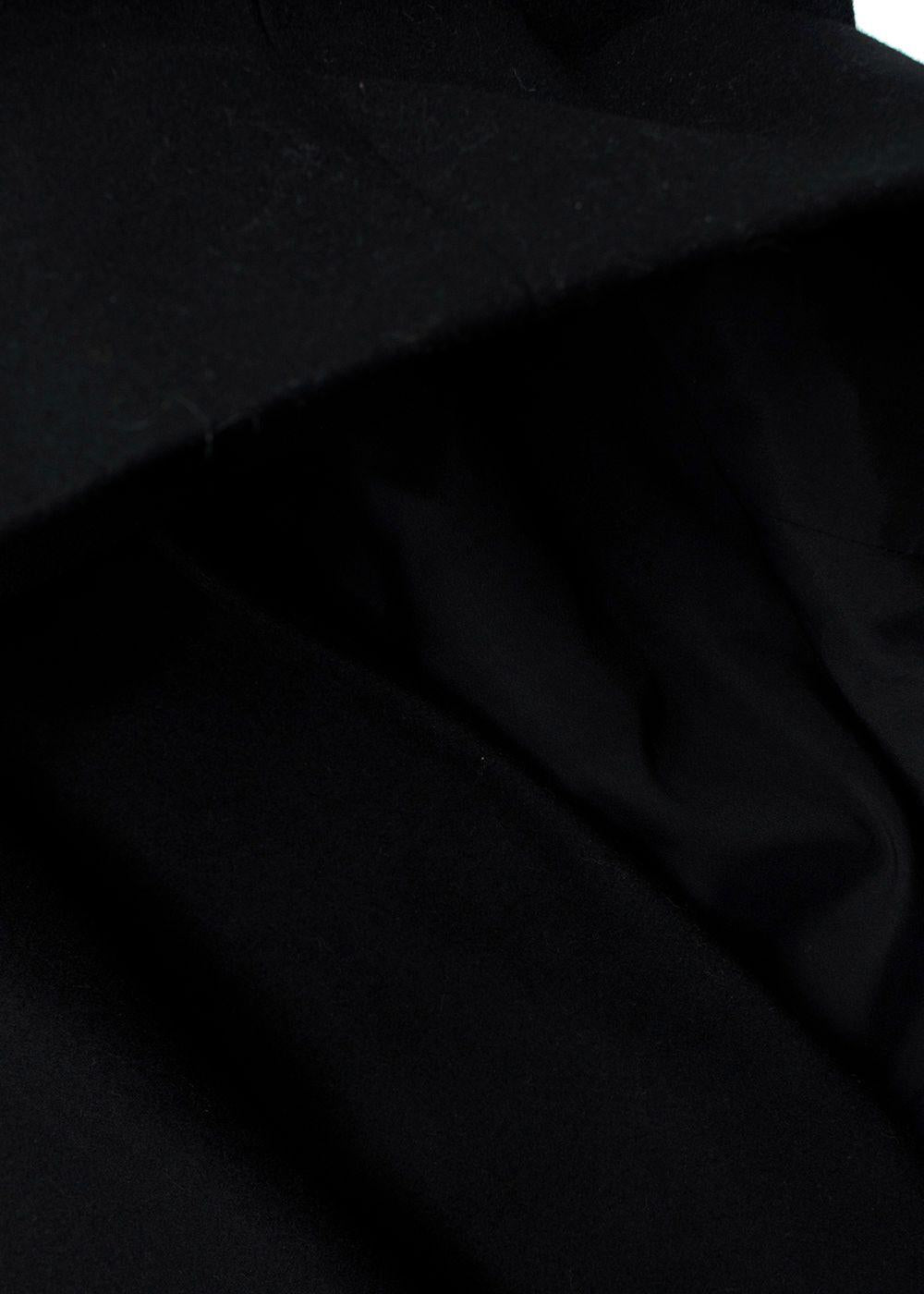Red Valentino Black Wool Blend Cape