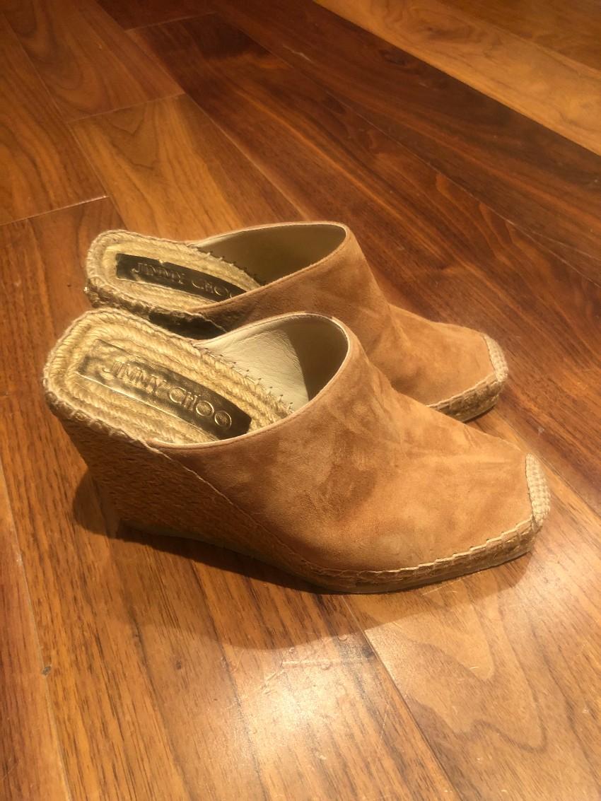 Jimmy Choo Suede Dalisay 110 Espadrille Mules
