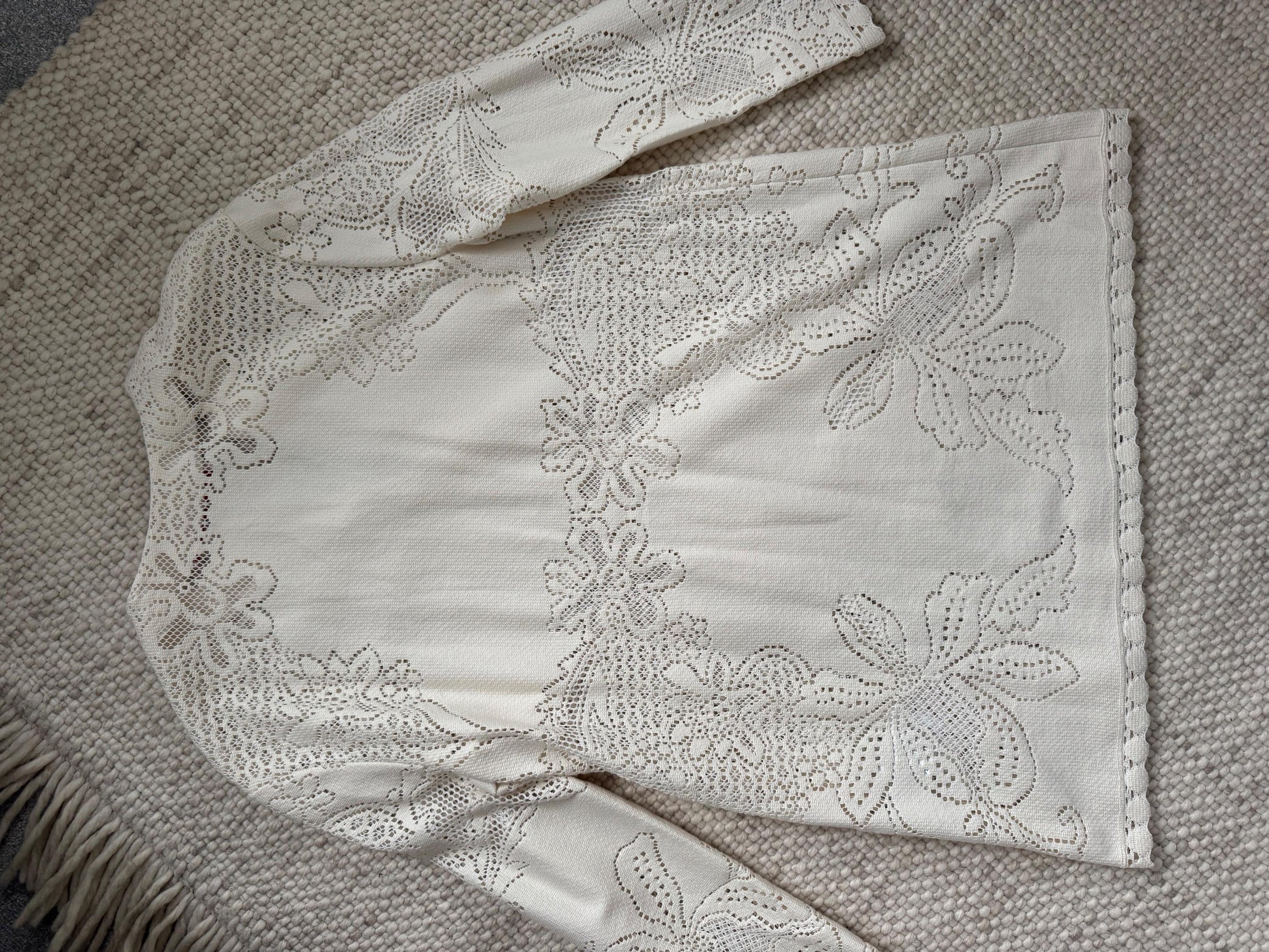Valentino Beige Floral Cover Up Dress