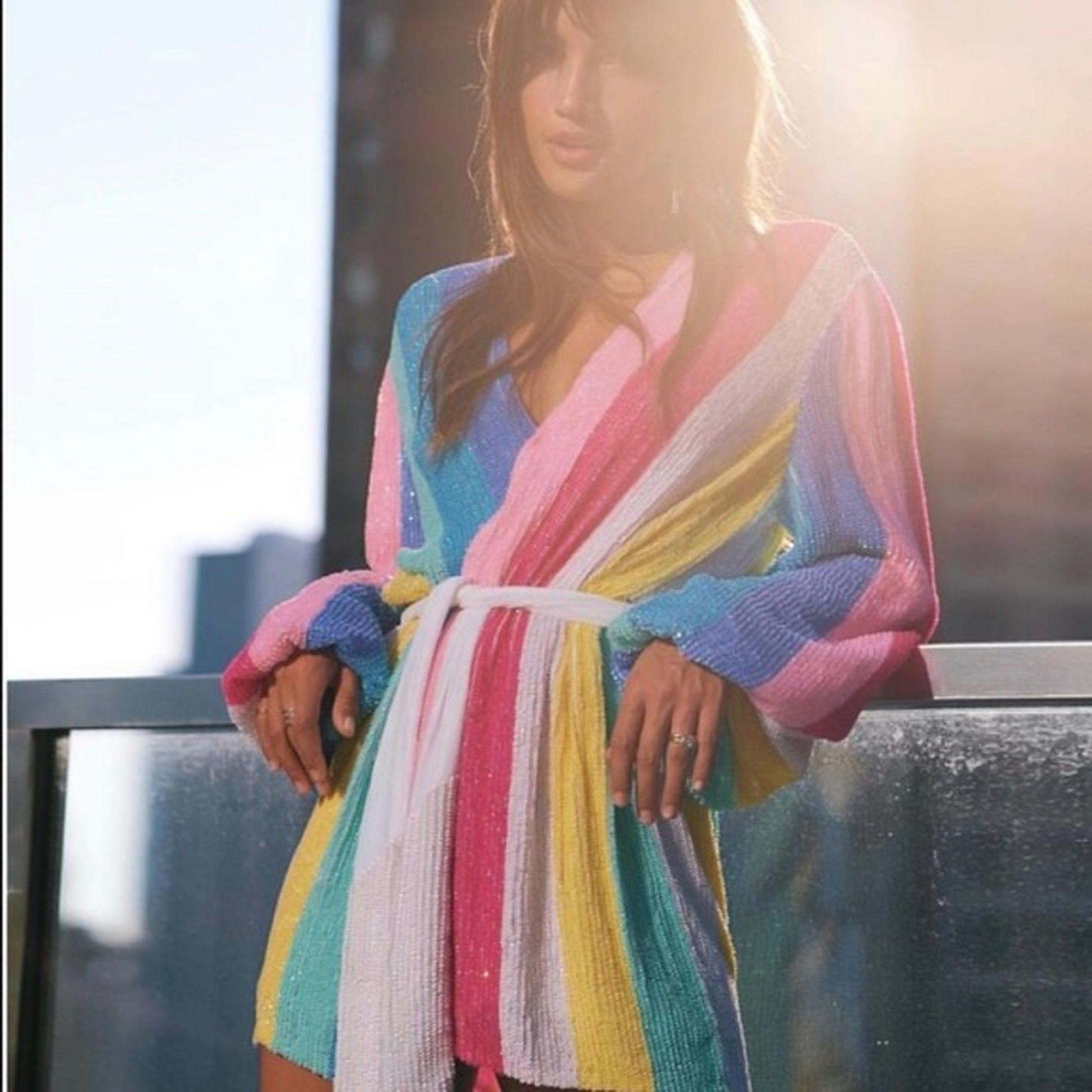Multicoloured Gabrielle Mini Dress