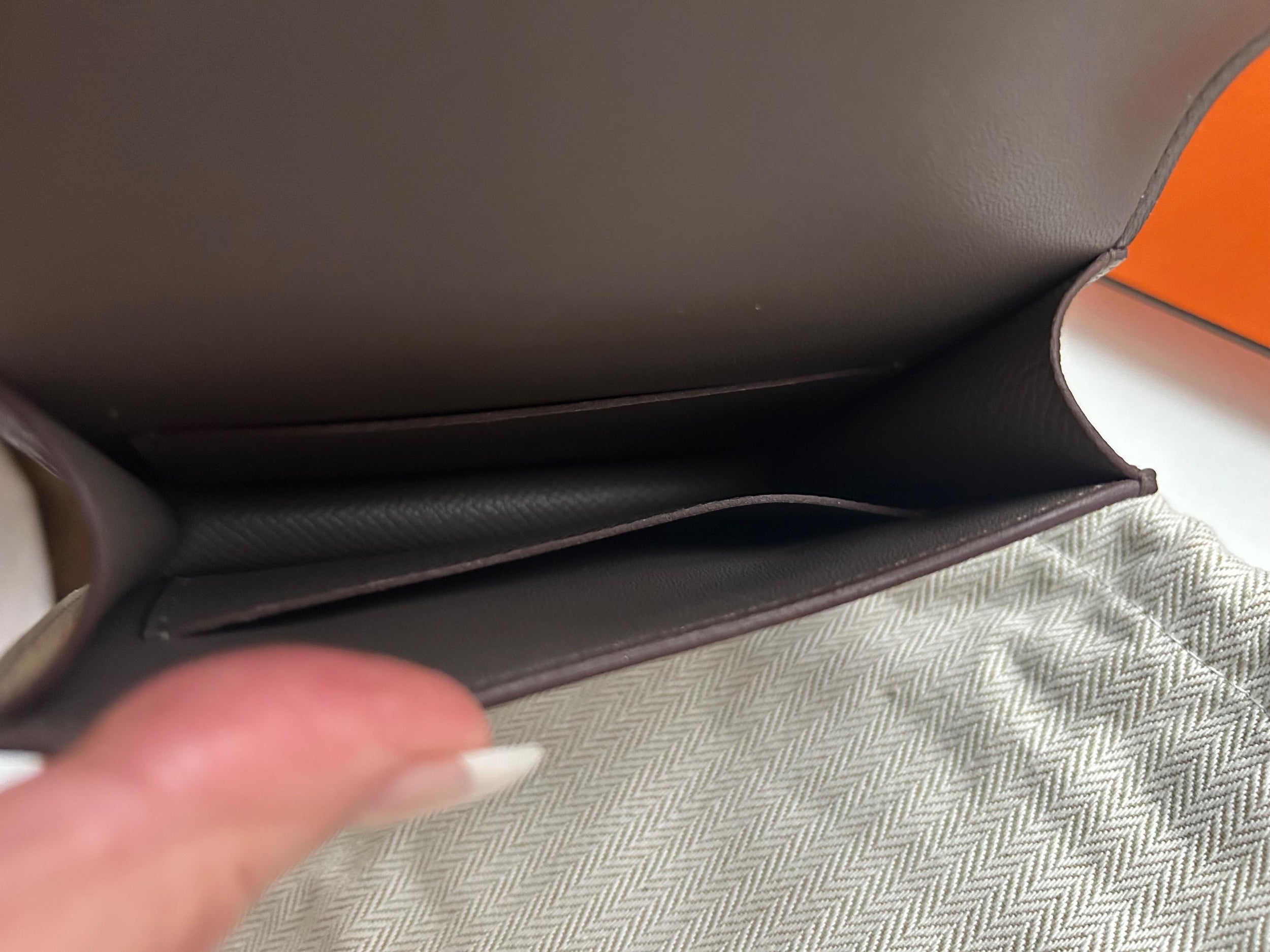 Etain Epsom Leather Constance Slim Wallet