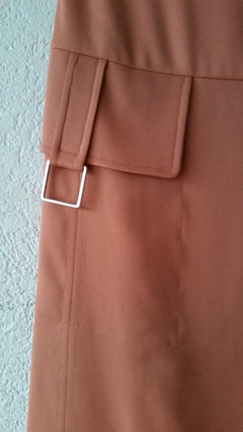 Hermes Rose Bubinga Esprit Silk Crepe Skirt