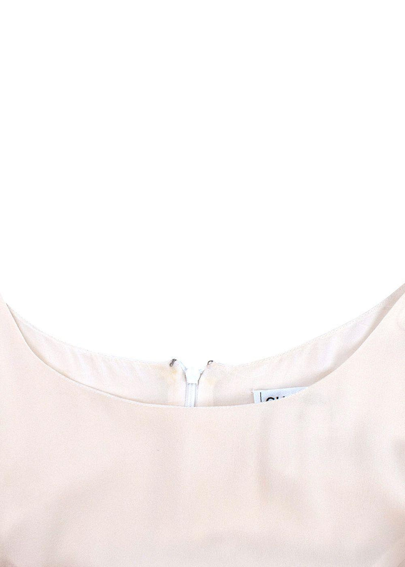 Chanel Cream Silk Mini Dress