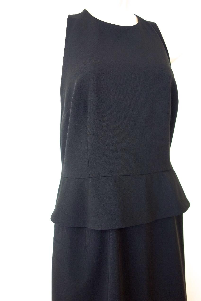 Moschino Cheap & Chic Crepe Halterneck Peplum Dress