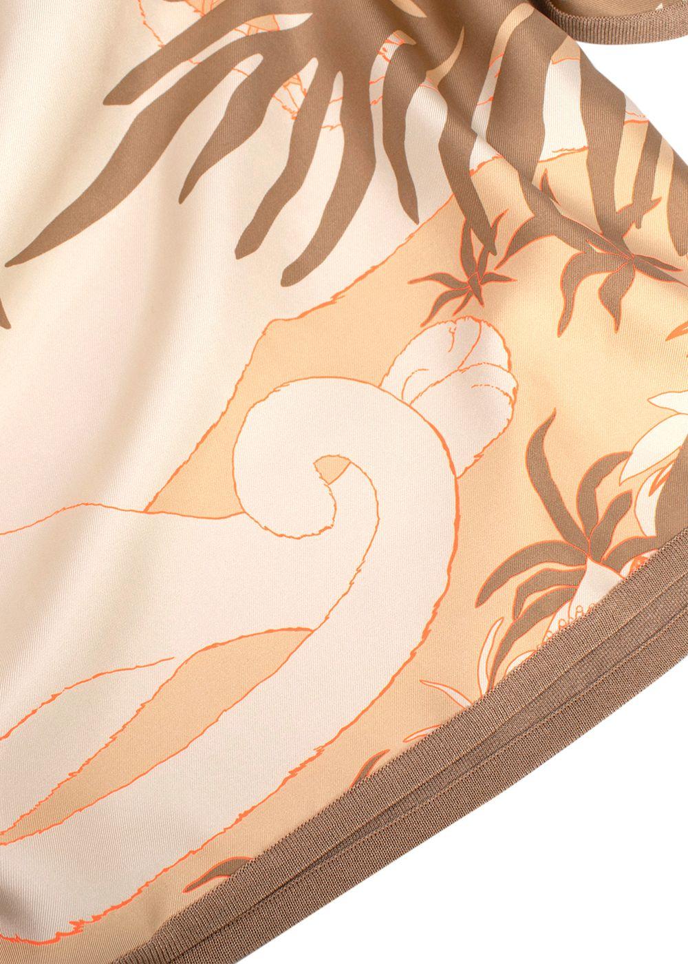 Hermes  'Jungle Love Fluo' Silk Twillaine Printed Sweater