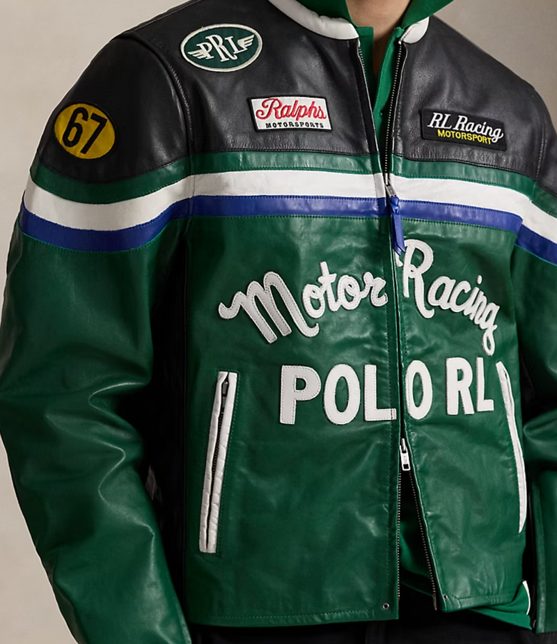 Ralph Lauren Leather Café Racer Jacket