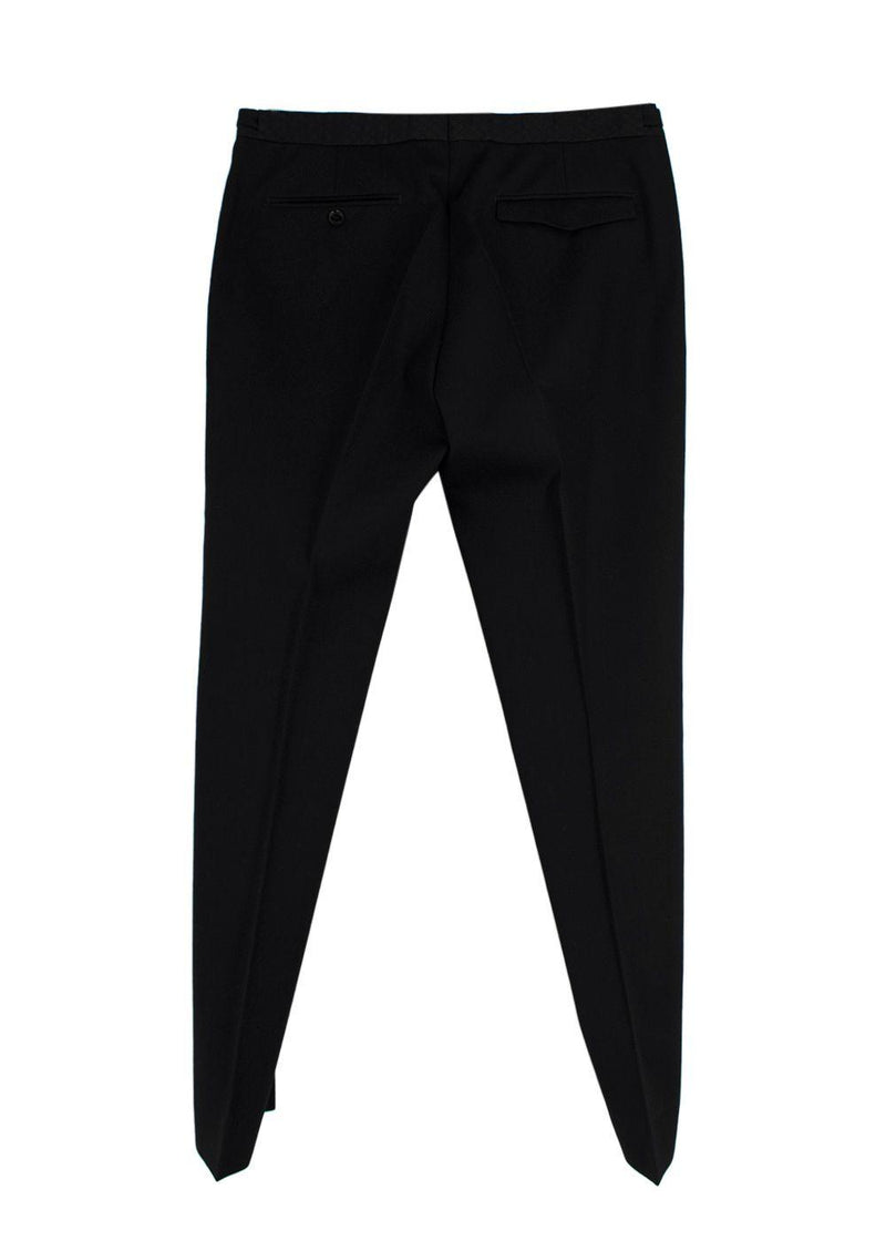 Burberry Black Tailored Wool Trousers