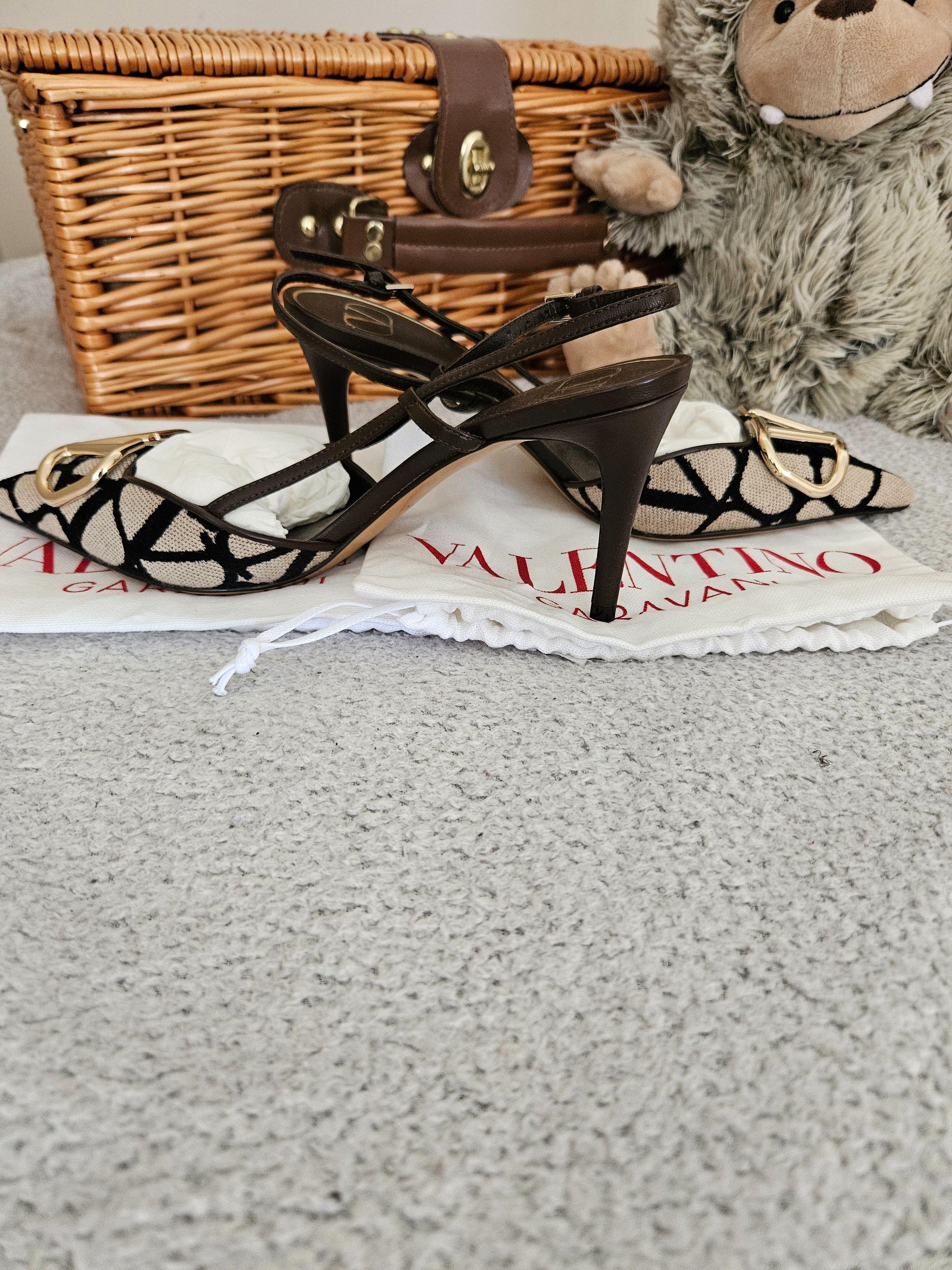 Valentino Iconographe Sling Back Pumps