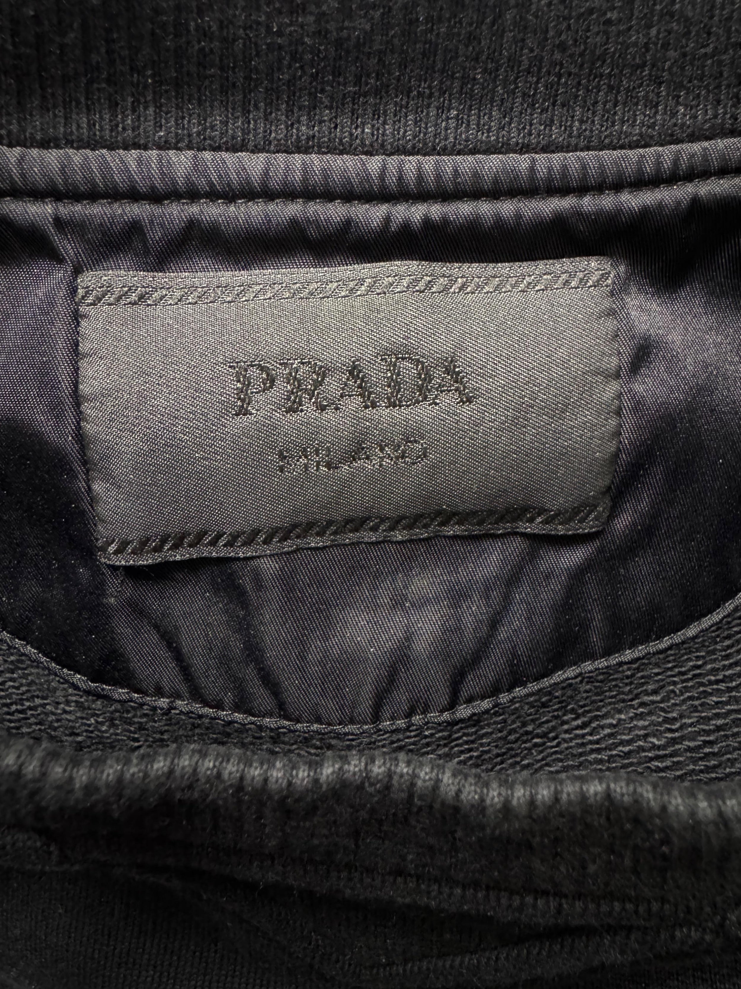 Prada Black Cotton Sweatshirt XL