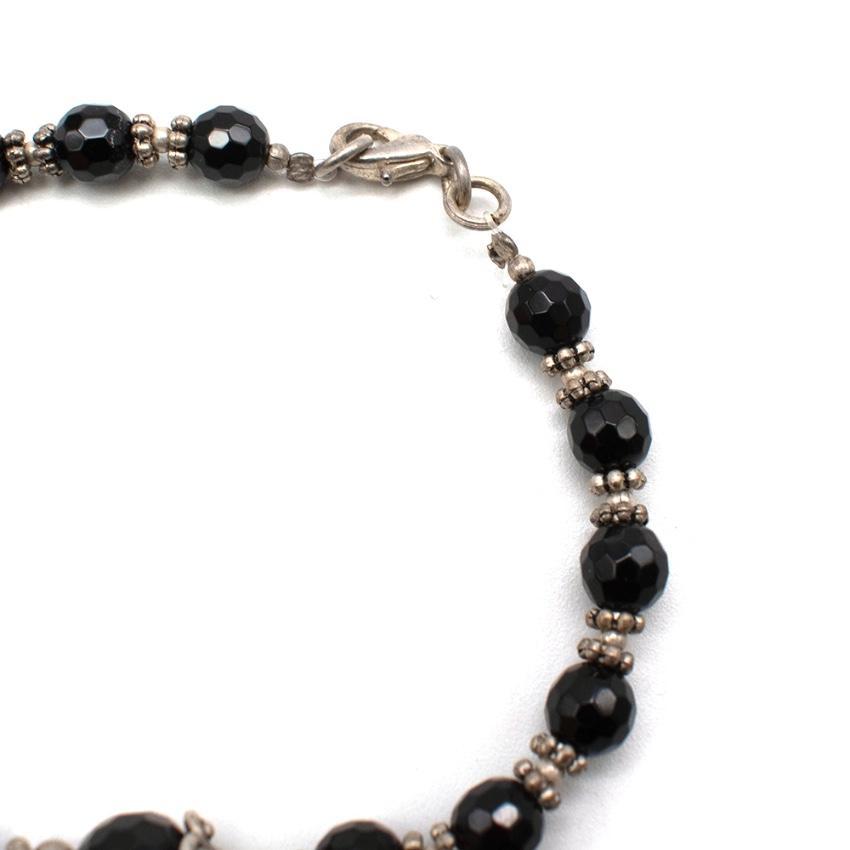 Max & Moi Black Crystal Beads Necklace