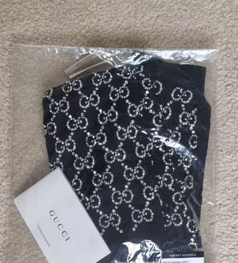 Gucci GG Crystal Embellished Tights