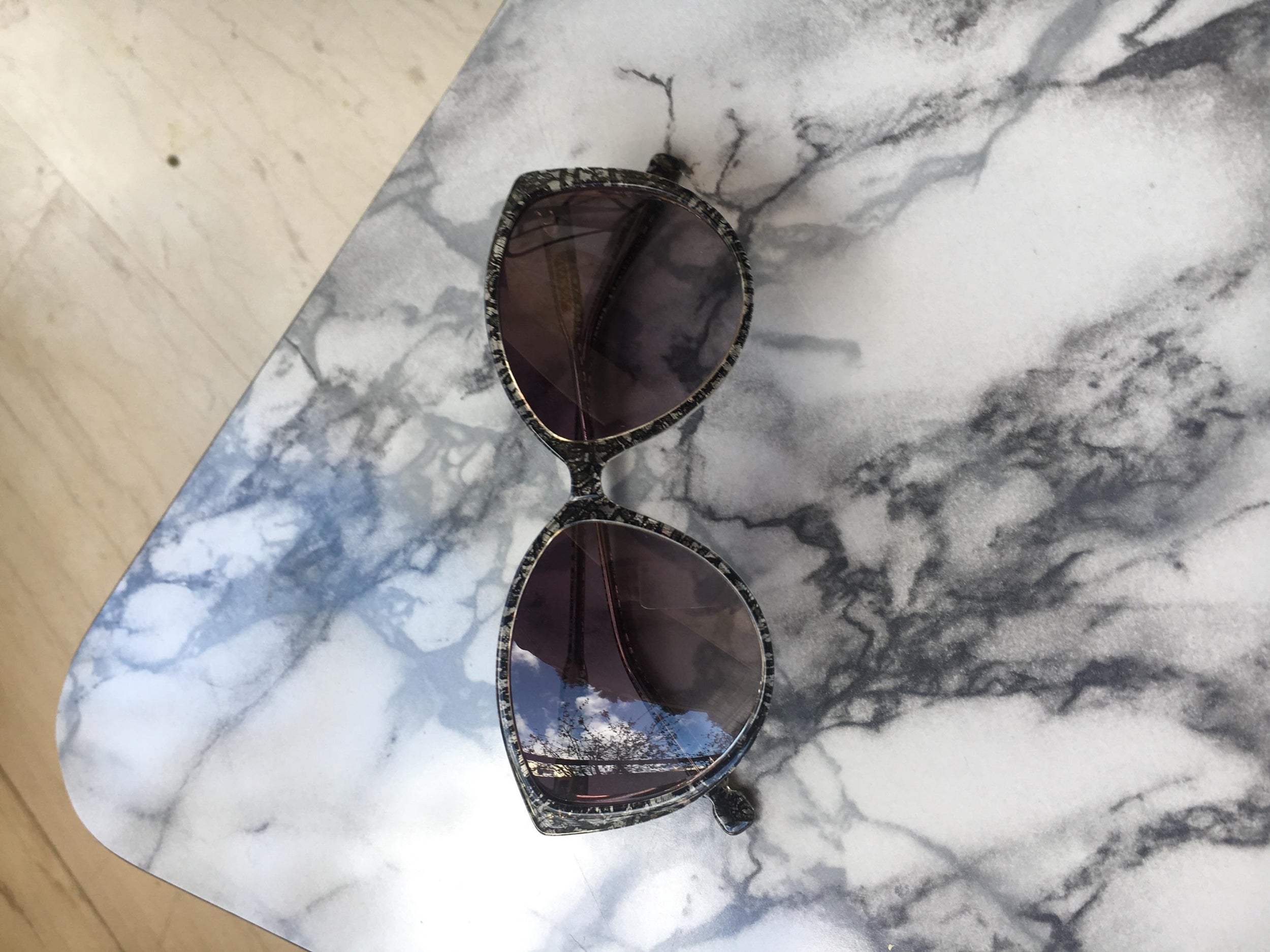 Black Lace Acetate Cat Eye Sunglasse