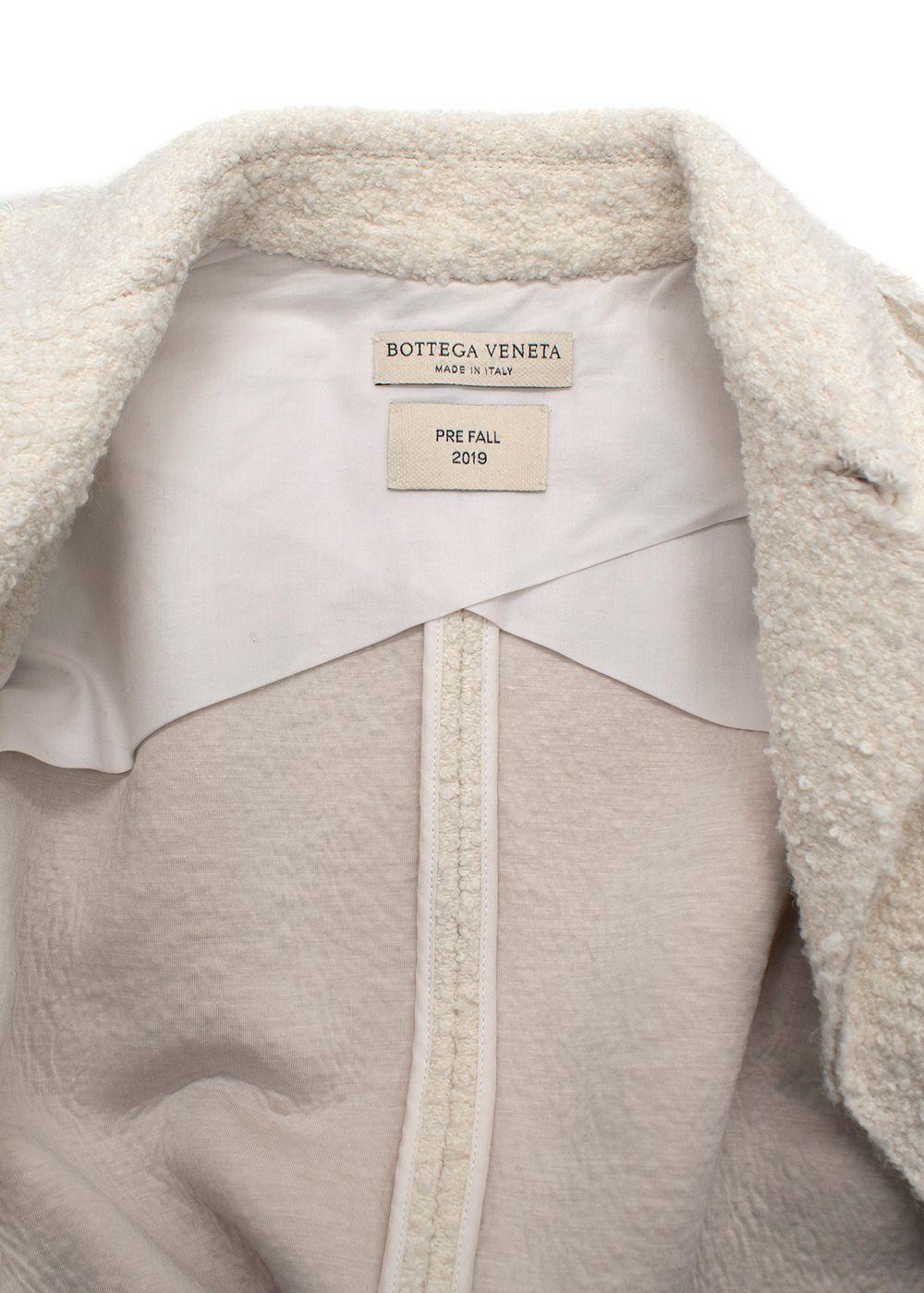 Bottega Veneta Cream Tweed Jacket