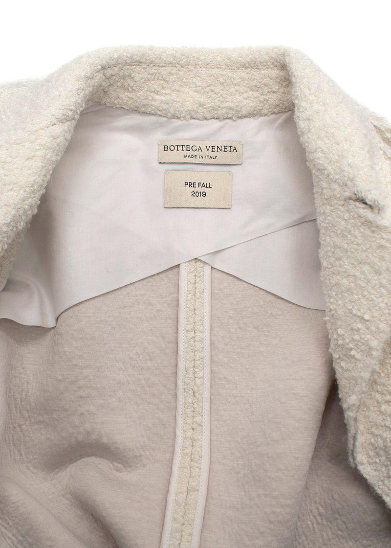 Bottega Veneta Cream Tweed Jacket