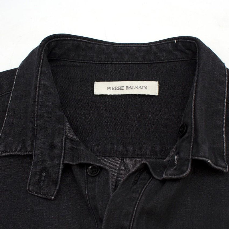 Pierre Balmain Charcoal Denim Shirt