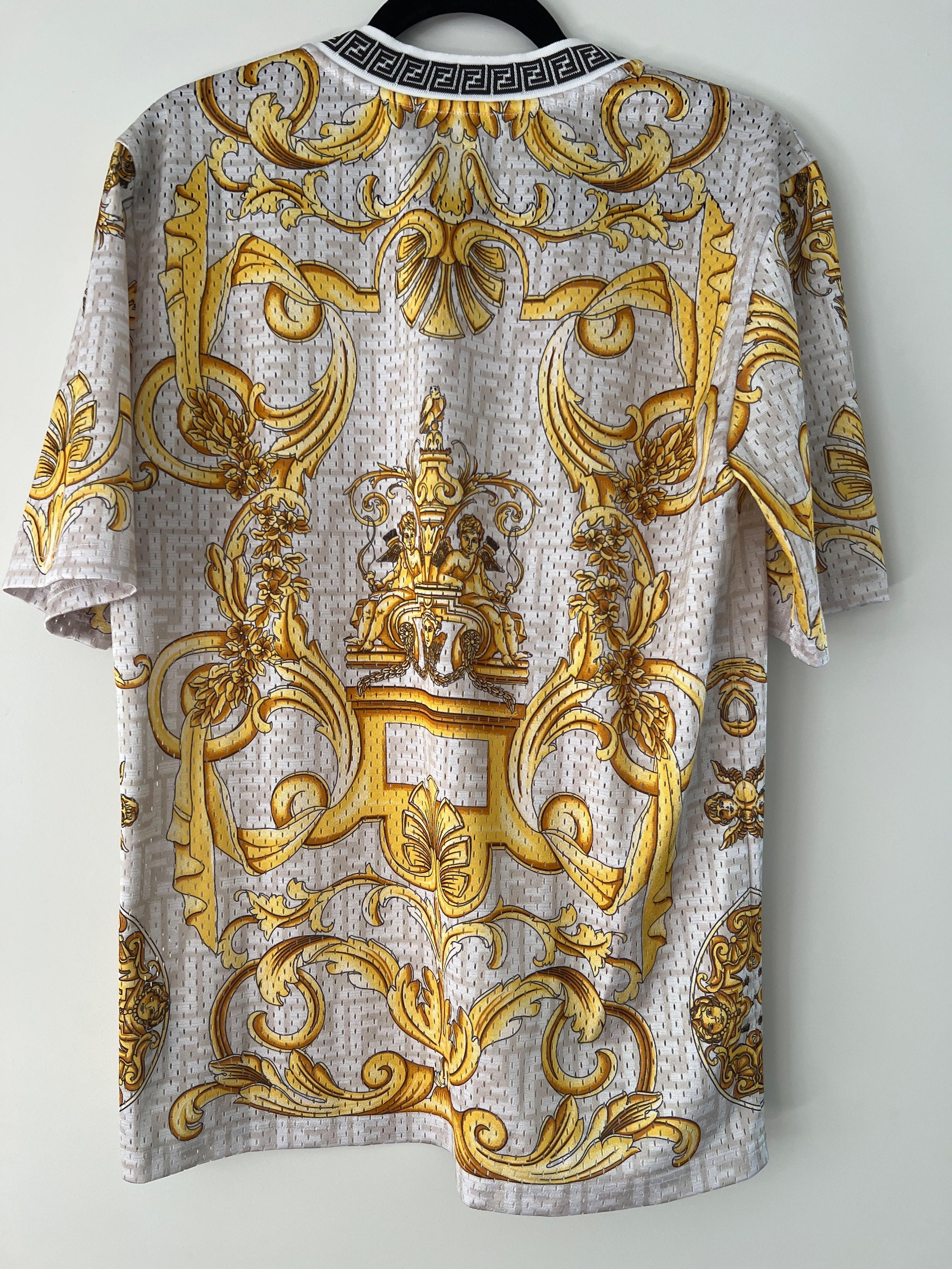x Versace Fendace Printed Mesh T-Shirt