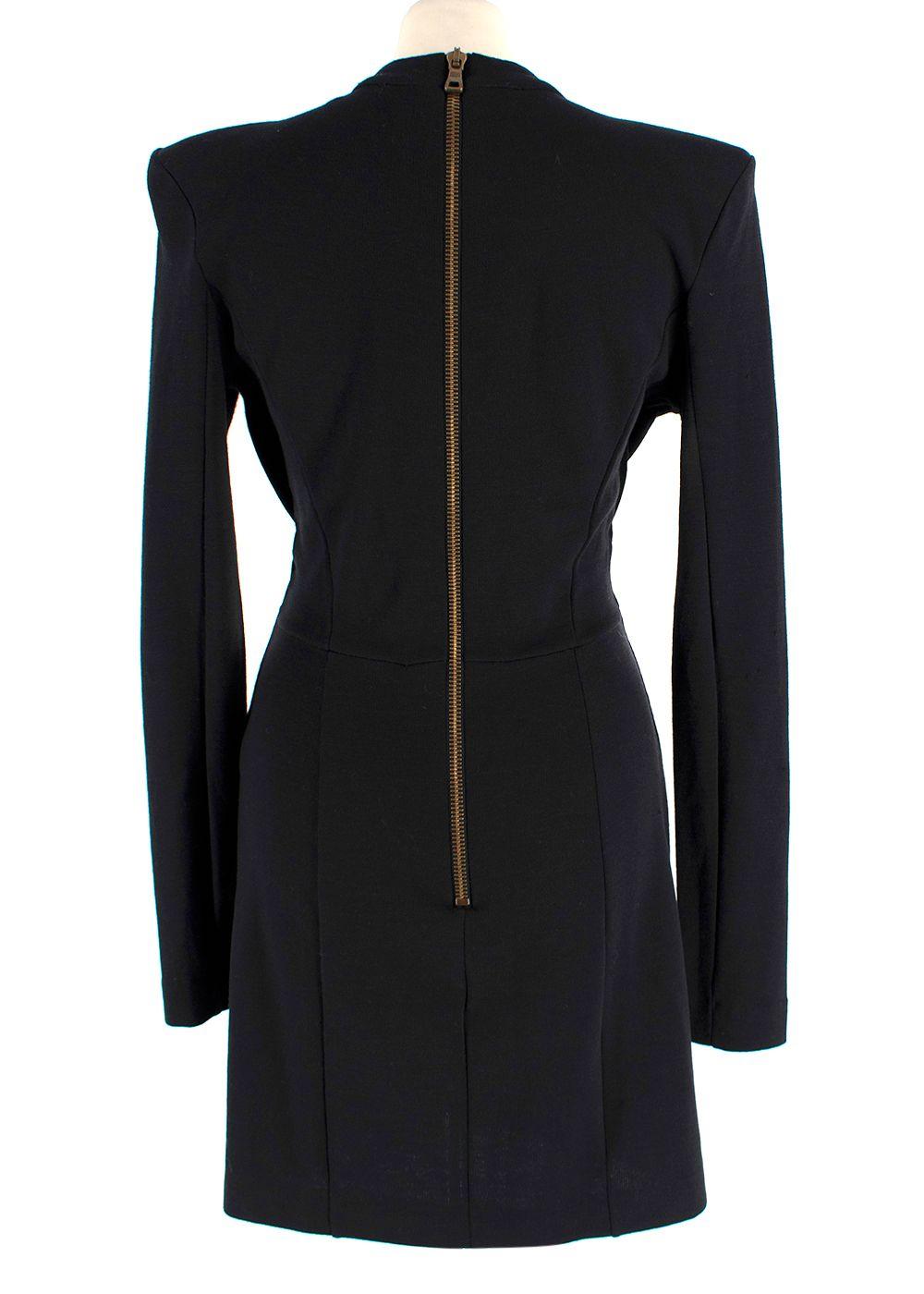 Balmain Black Bow Mini Dress