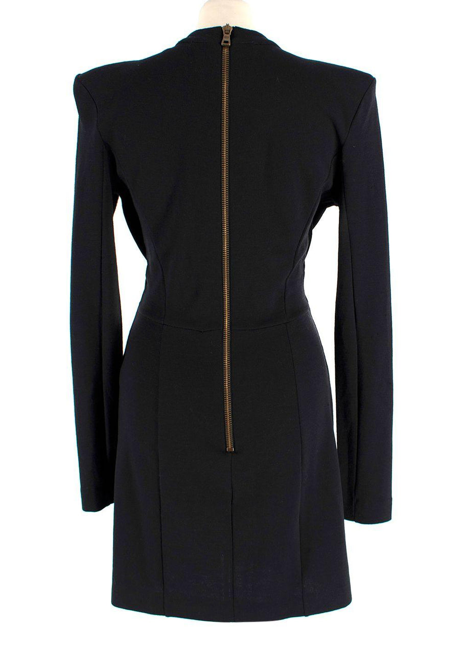Balmain Black Bow Mini Dress