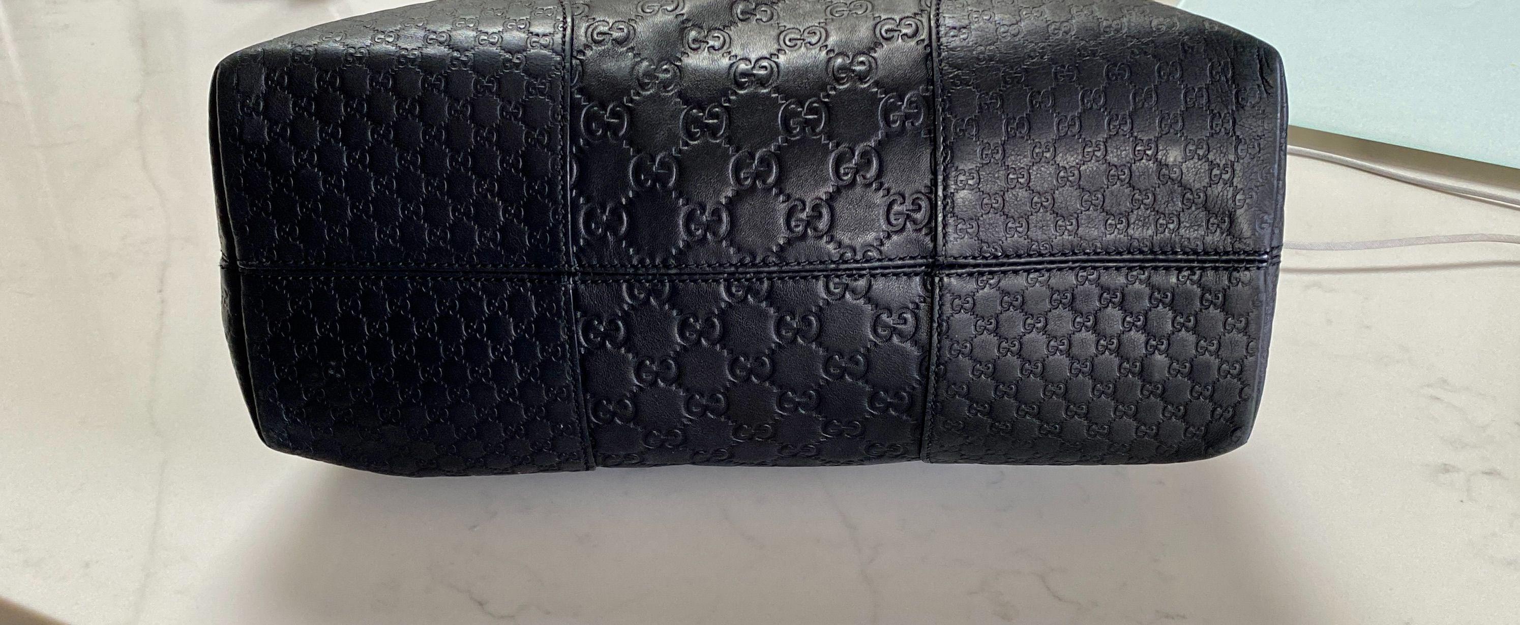 Gucci Black Bree Leather Tote Bag