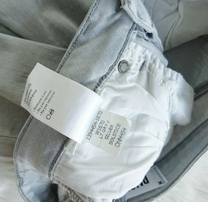 Paige Light grey silver solstice Verdugo ultra skinny jeans