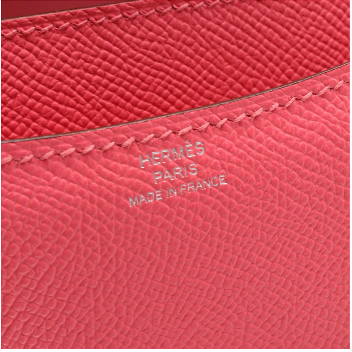 Hermès Pink Epsom Leather Constance 18