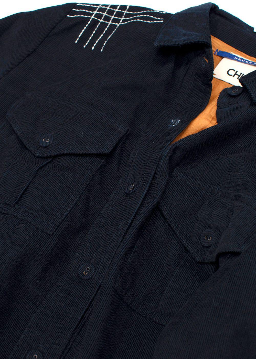CHUFY Navy Corduroy Frank 'Find Me In Berlin' Jumpsuit