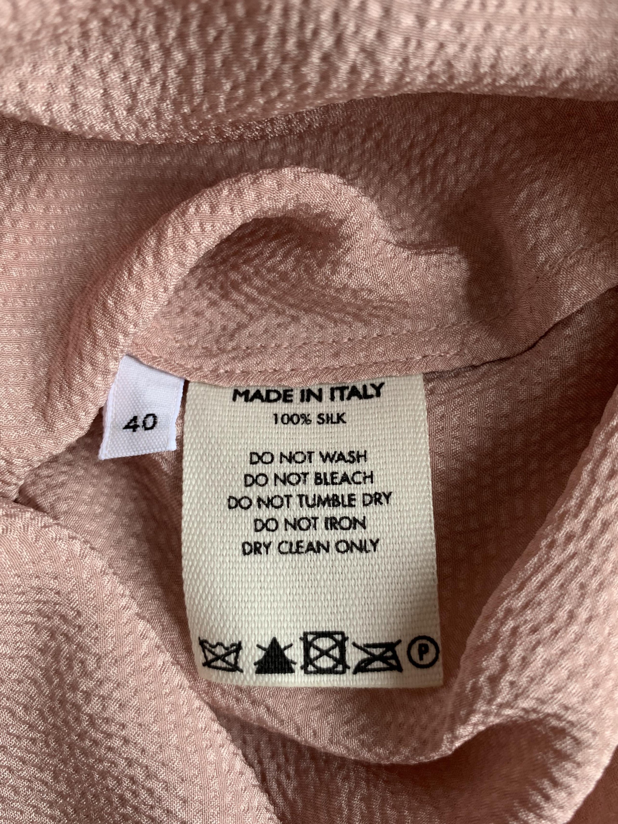 Mansur Gavriel blush hammered-silk midi dress