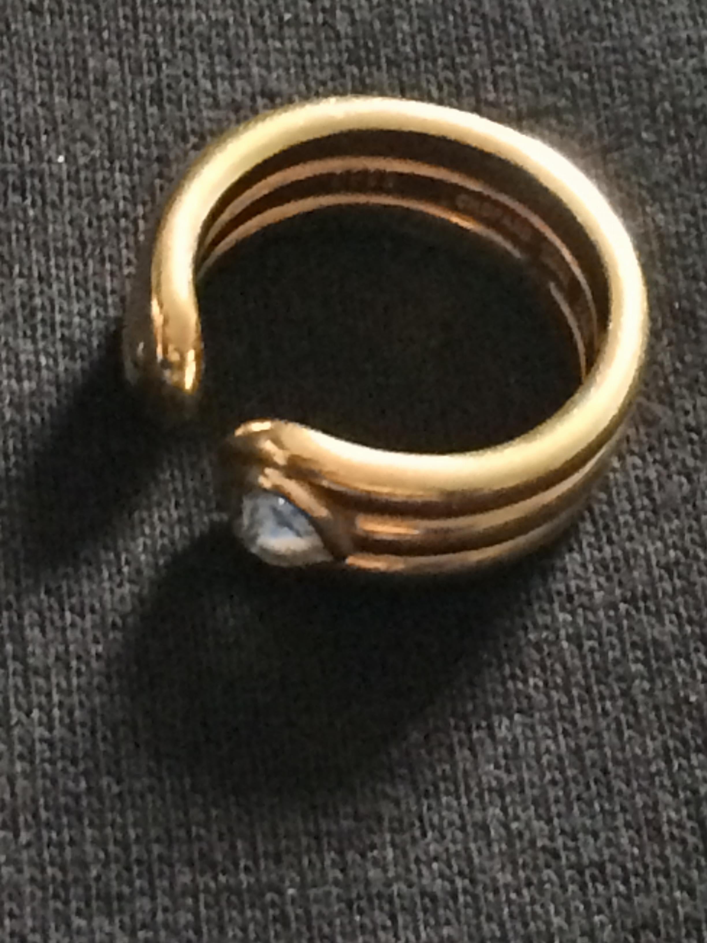 Chopard Heart Shaped Diamond Open Band Ring