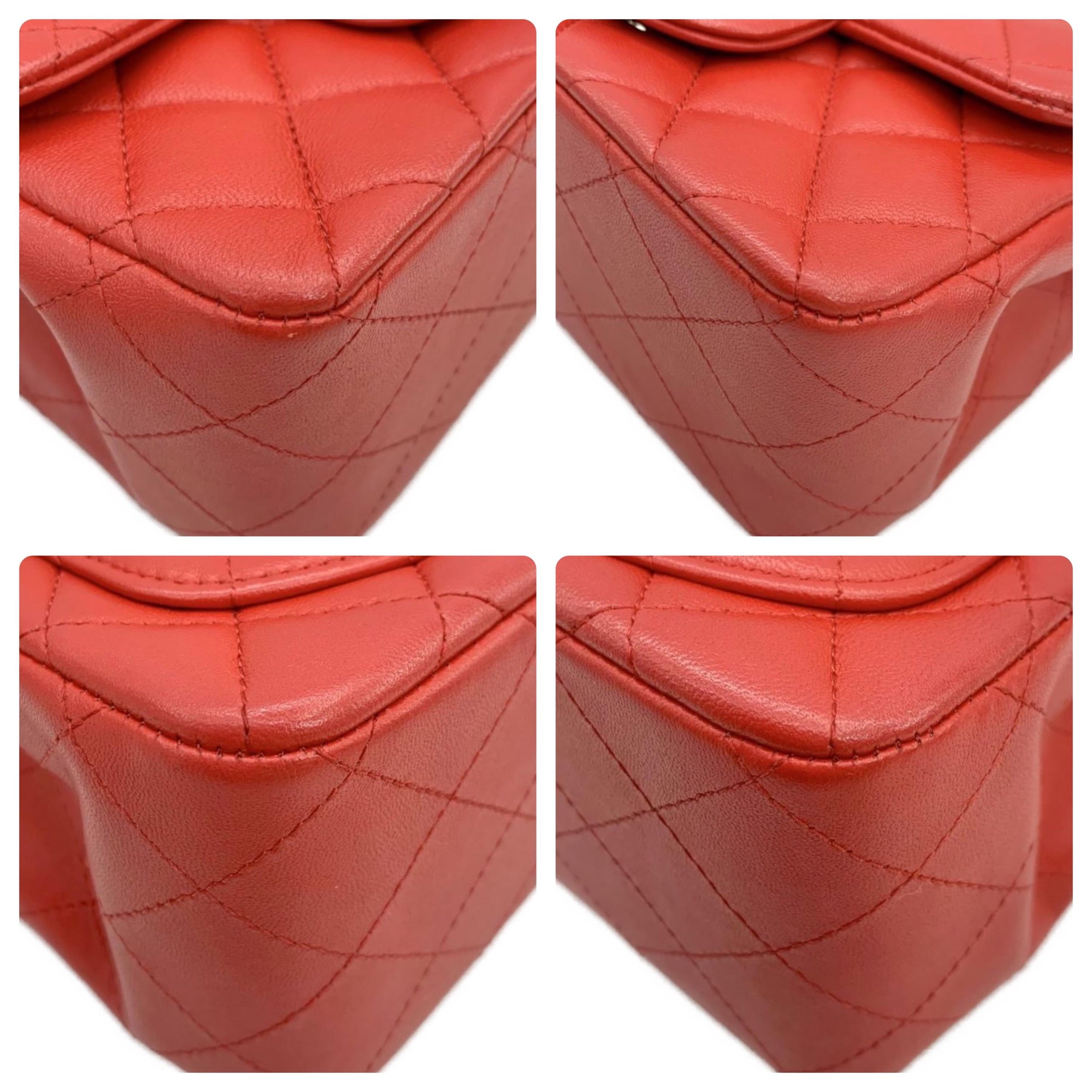 Chanel Quilted Leather Mini Square Flap Bag