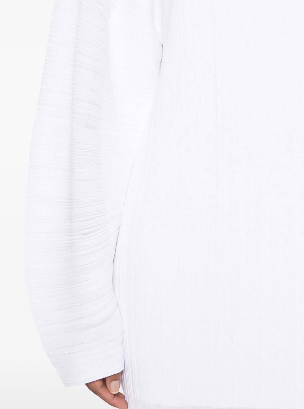 Stella McCartney Plissé Fine-knit Midi Dress