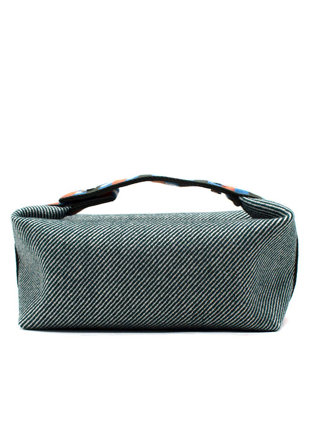 Hermes Green Stripe Bride-a-Brac au Carre Case