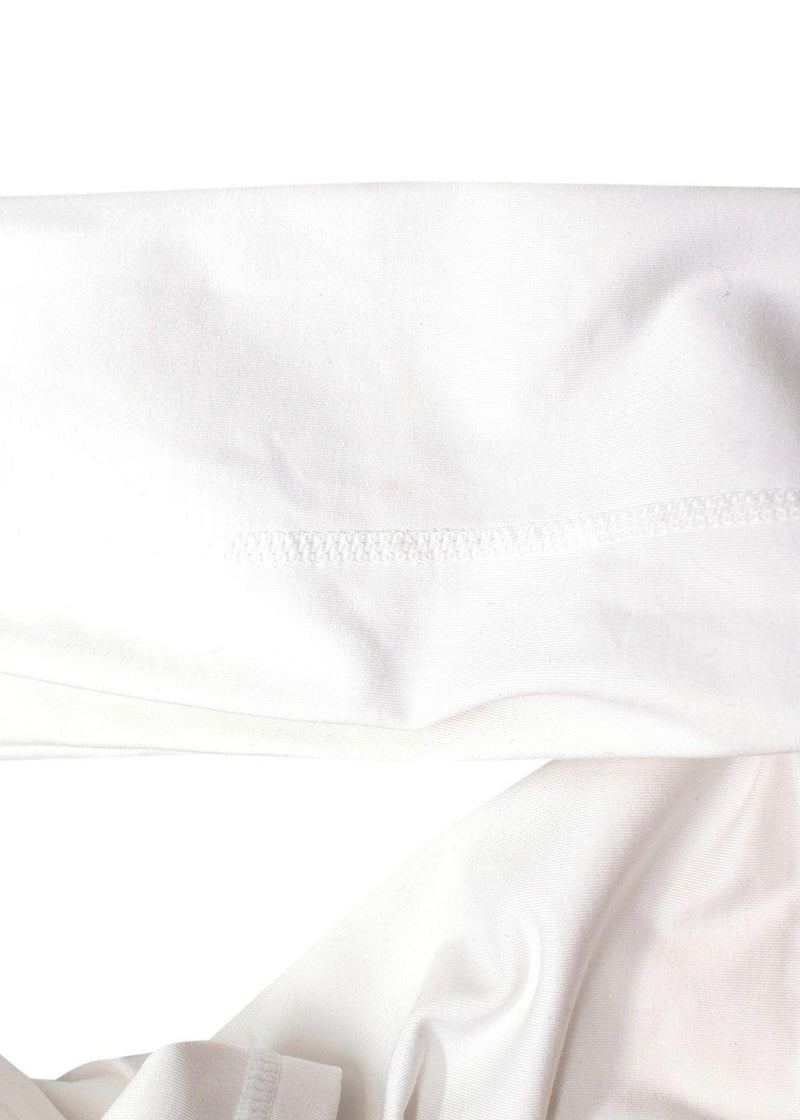 Bogner White Quarter Zip Logo Baselayer