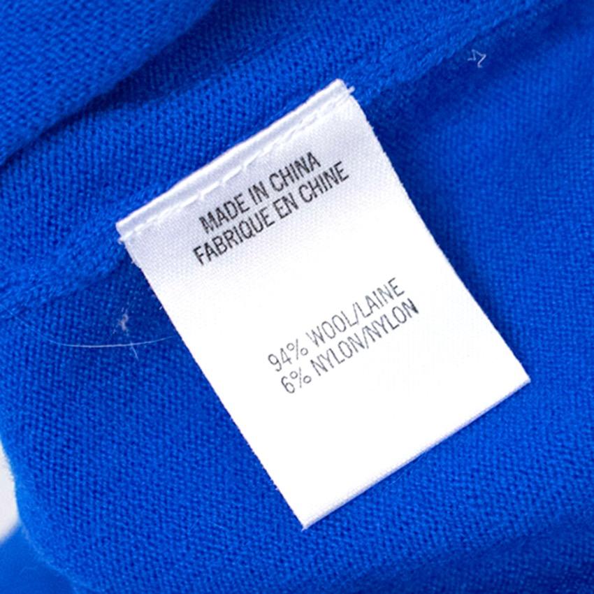 Theory Electric Blue Cap Sleeve Sweater