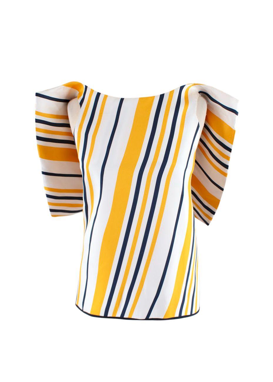 Maticevski Stripped Impromptu Top and Mermaid Skirt Set