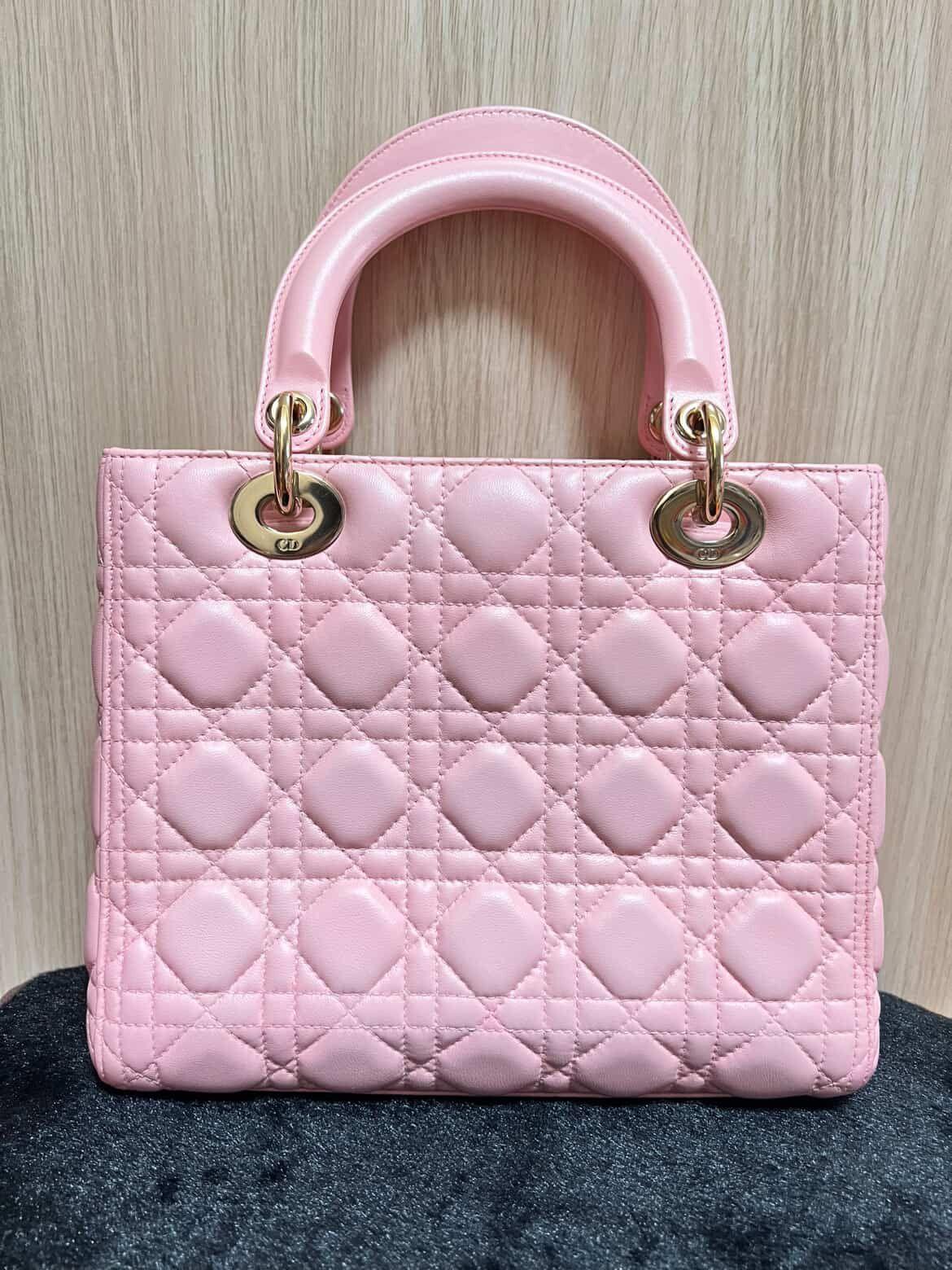 Dior Medium Cannage Pink Lady Dior bag