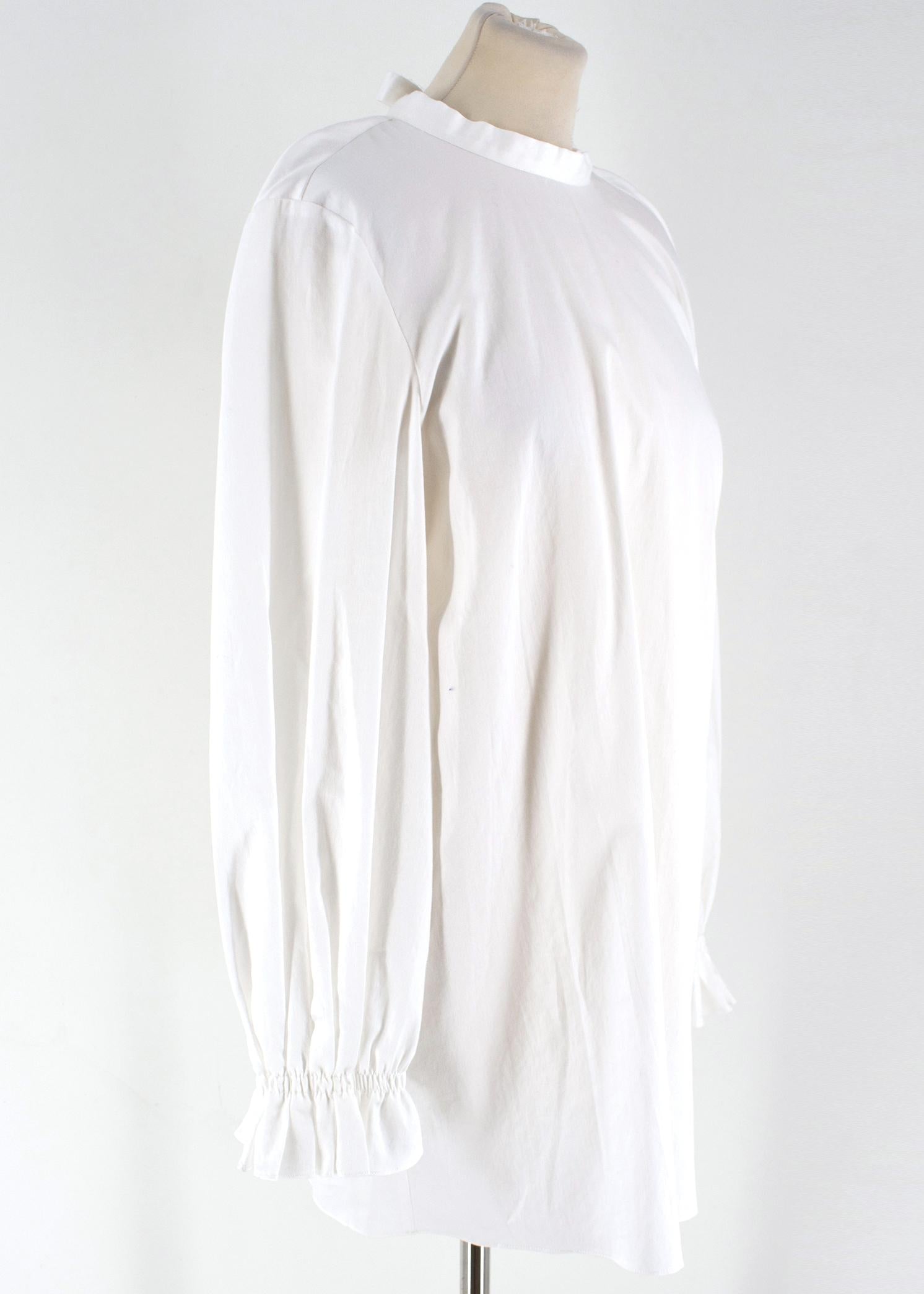 Johnathan Cohen White Tie-back Long Sleeved Tunic