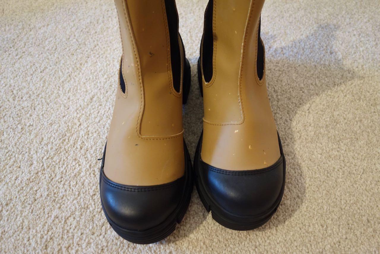 Tan Speckled Ankle Boots