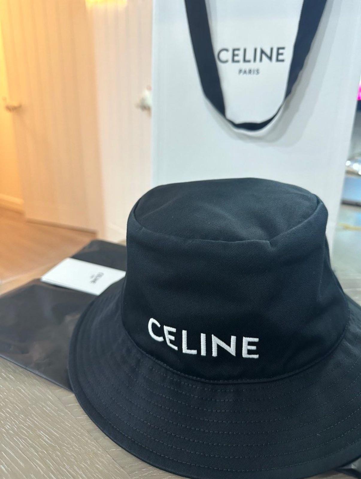 Celine Black Bucket hat