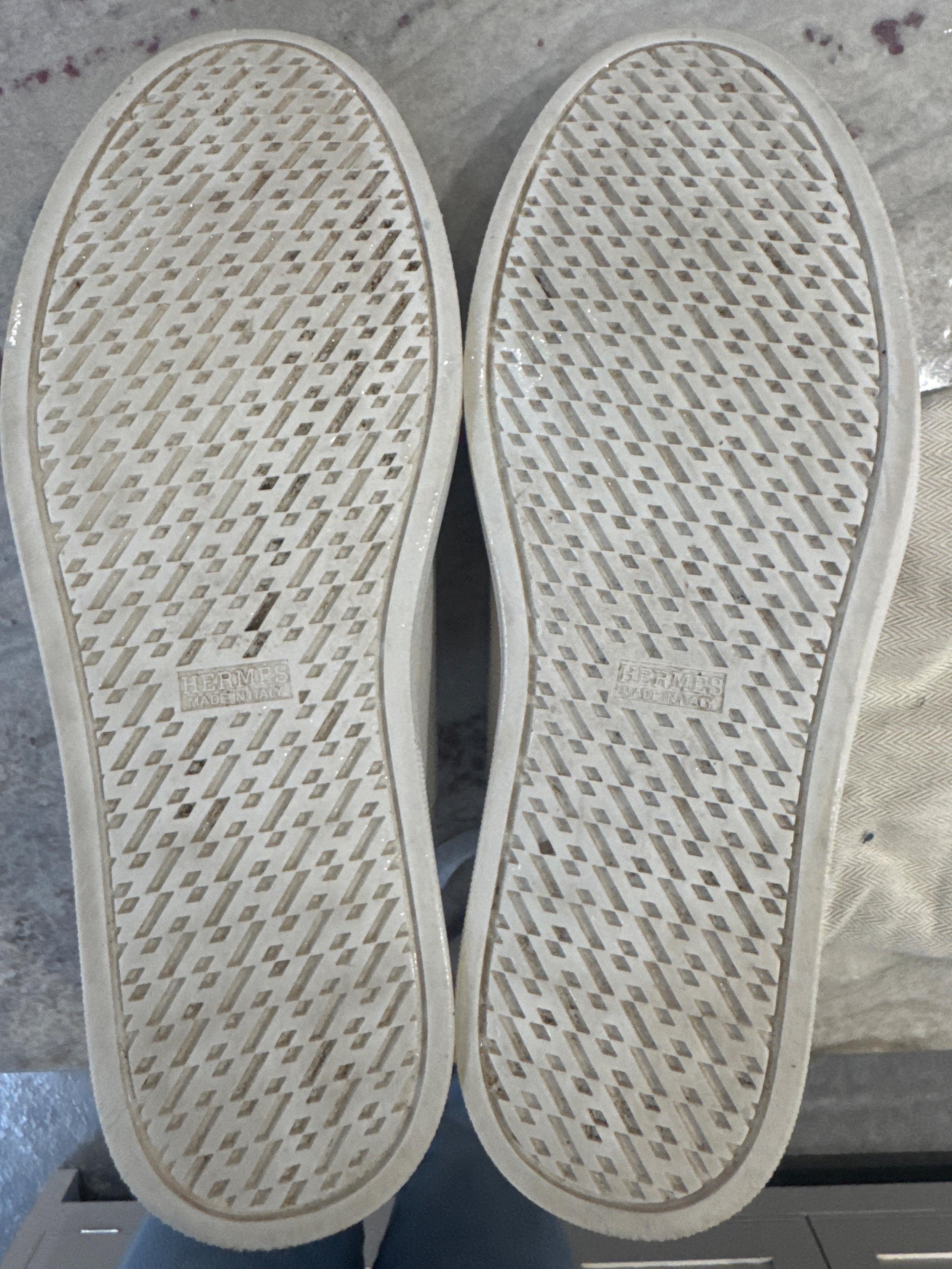 Hermes White Quicker Sneaker