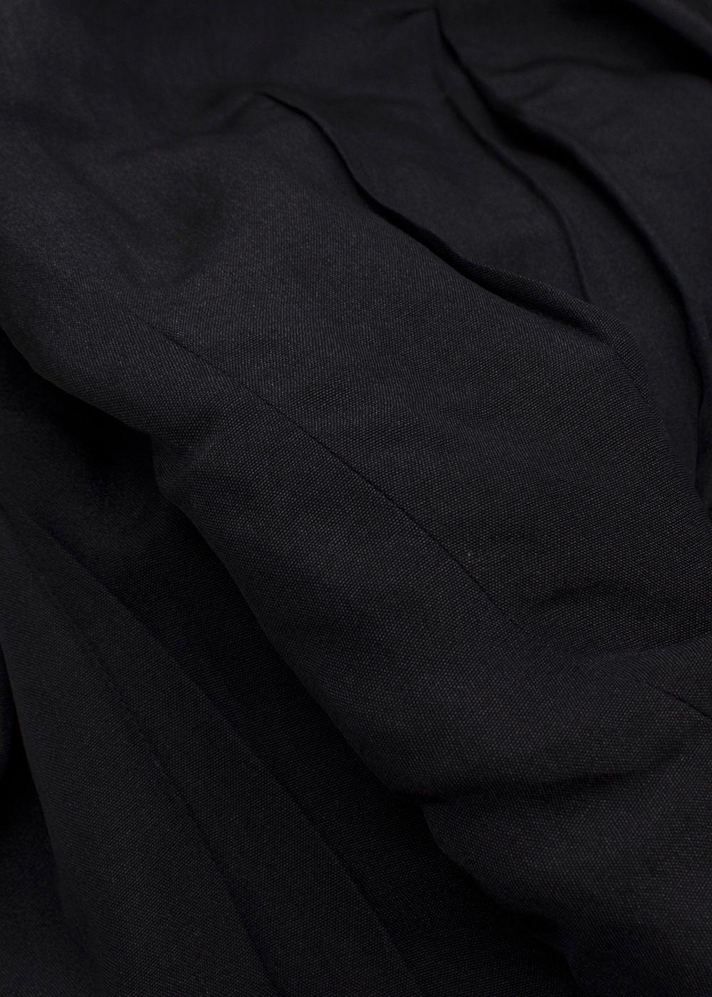 Lanvin Black Linen Blend Belted Jacket