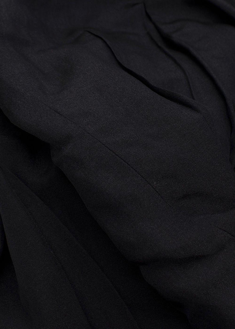 Lanvin Black Linen Blend Belted Jacket