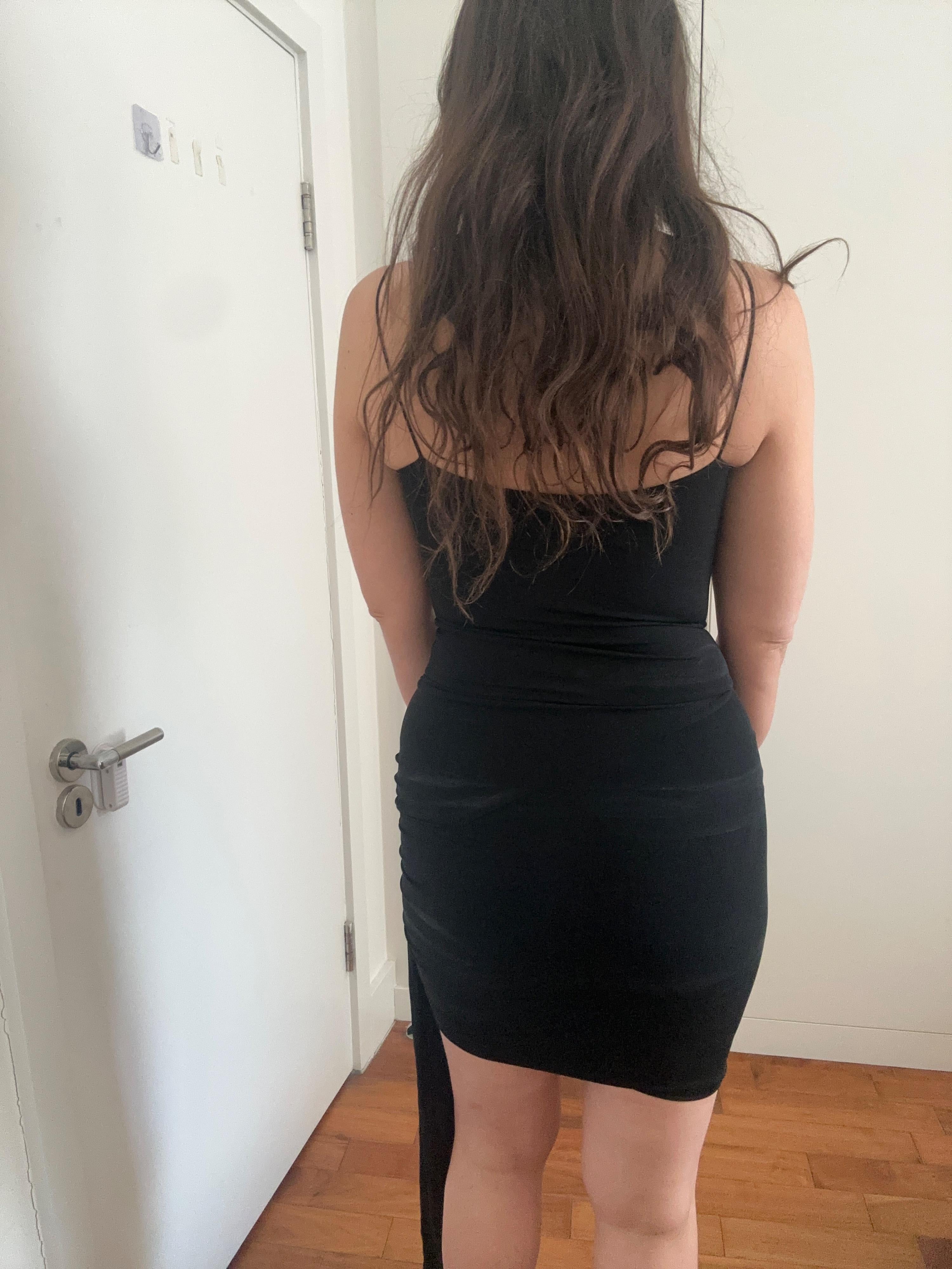 Alexandre Vauthier Draped Black Mini Dress