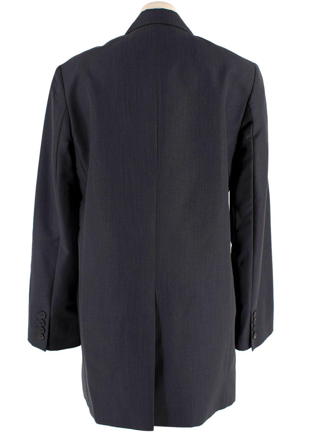 The Row Dark Grey Long Blazer